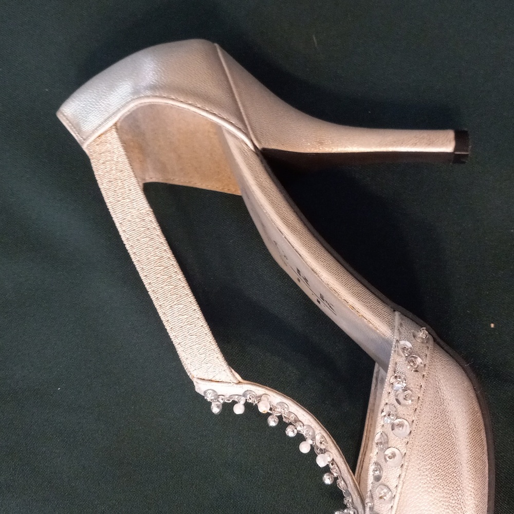 Silver Sandal Heels - Picture 4 of 9